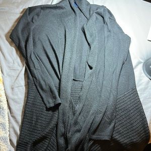 Black/metallic open front cardi *bogo*